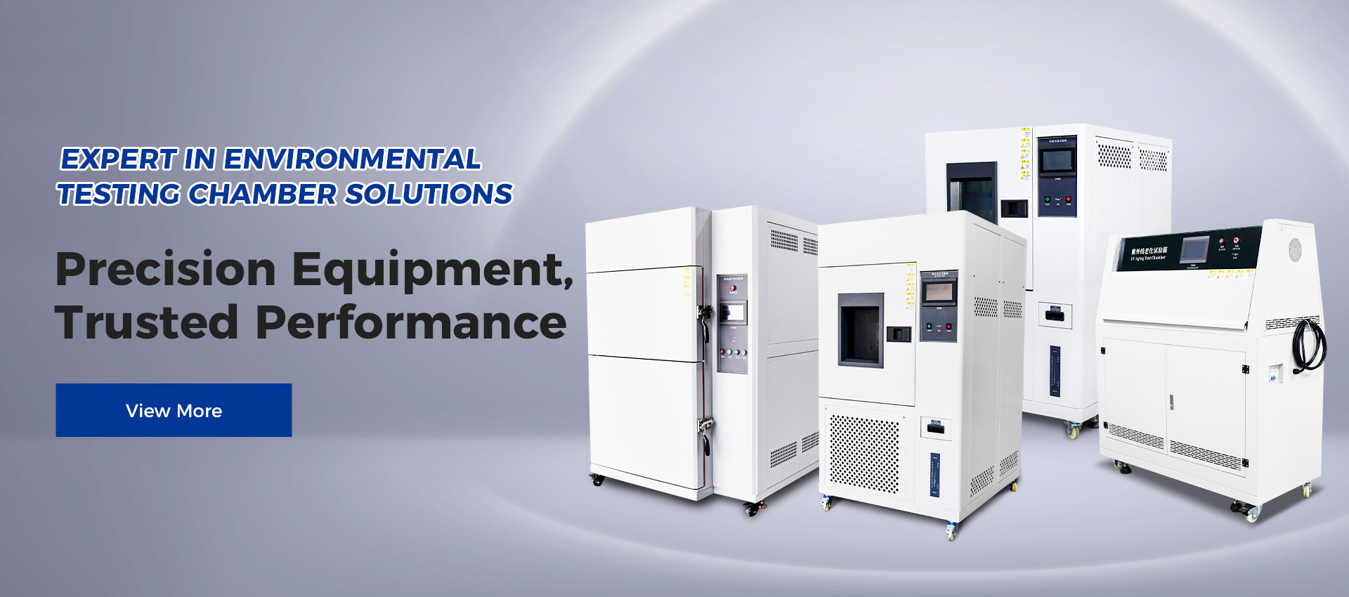 Environmental test chamber solutions manufacturer for temperature humidity, thermal shock, aging