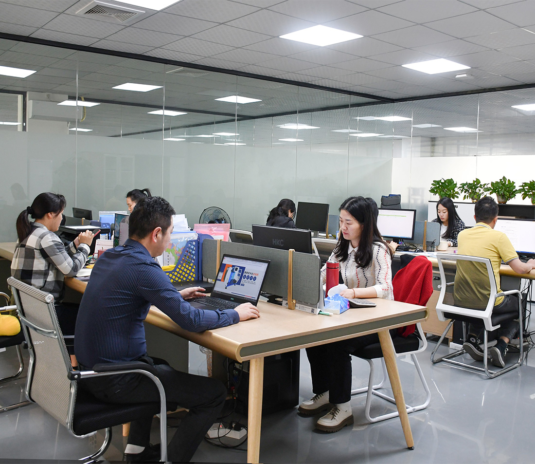 Office team supporting OEM testing equipment projects and technical service