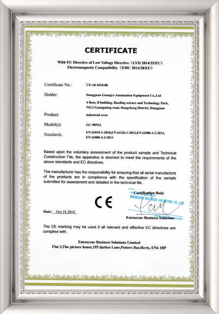 ISO9001 certificate for Guangce Insturement testing equipment manufacturer